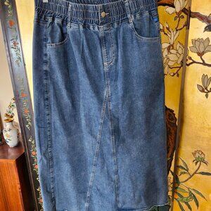 Oneten Willow A-line jean skirt    XL